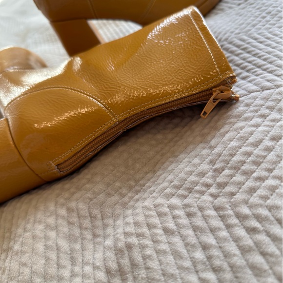 Journee Collection Aylani Bootie in mustard yellow - Picture 5 of 6